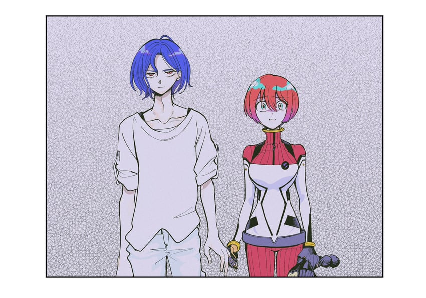 amate yuzuriha and shuji ito (gundam and 1 more) drawn by tsudzumiya_mare
