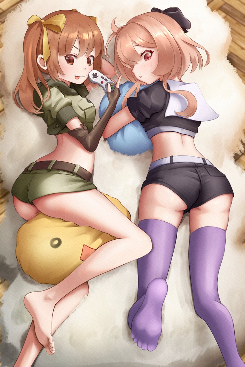 rigenette and bernie (brown dust and 1 more) drawn by scopedog_12