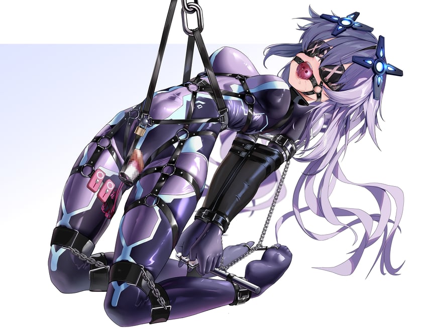 purple heart and next purple (neptune and 1 more) drawn by maho_shi_ma