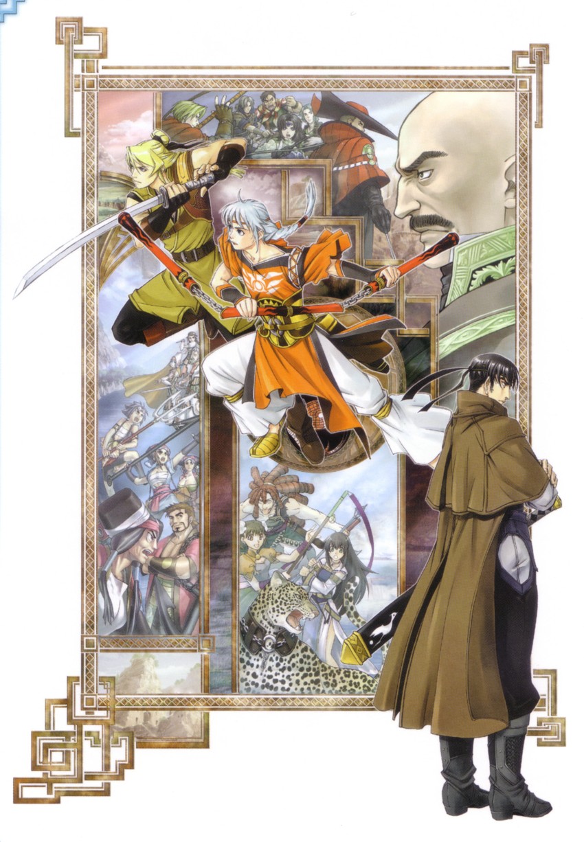 freyjadour falenas, viki, georg prime, kyle, lorelai, and 17 more (gensou suikoden and 1 more)
