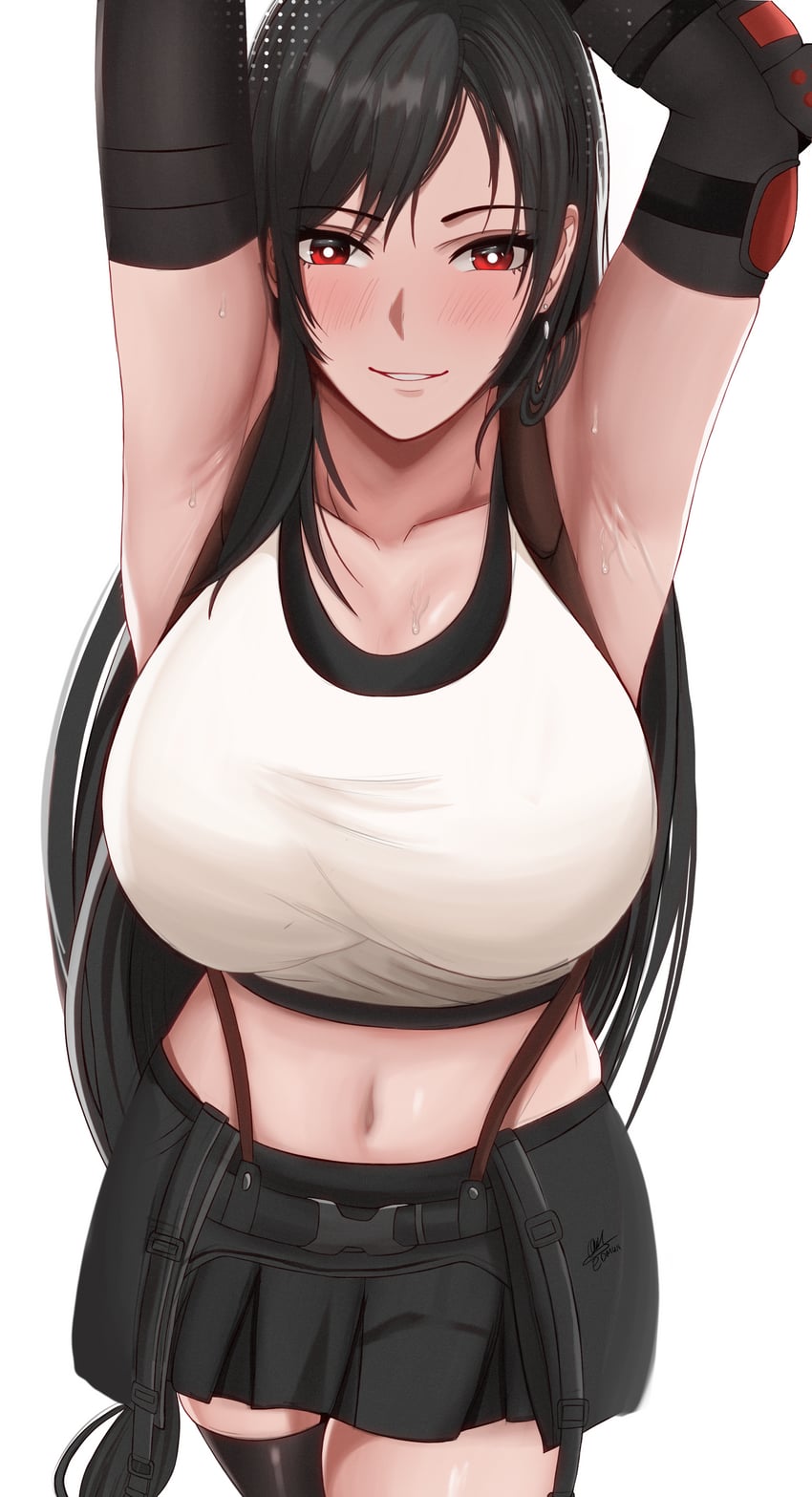 tifa lockhart (final fantasy and 2 more) drawn by edmun6969