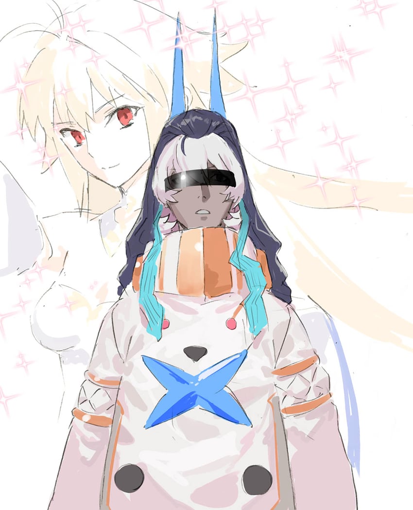 arcueid brunestud, arjuna, archetype earth, and arjuna alter (fate and 2 more) drawn by pako_(pakosun)