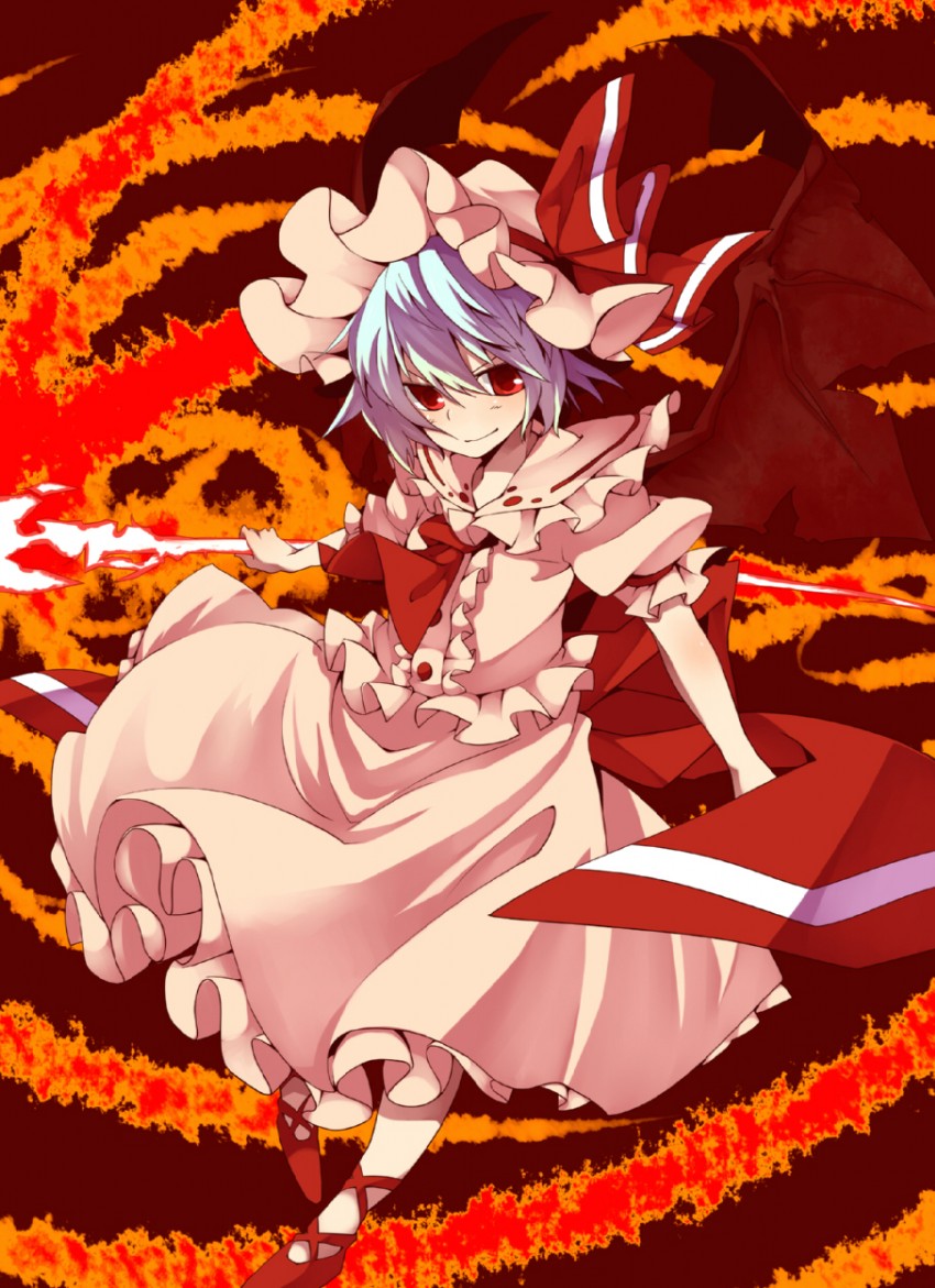 remilia scarlet (touhou) drawn by mikan_(ama_no_hakoniwa) and oguro_(moyashi_2-hon)