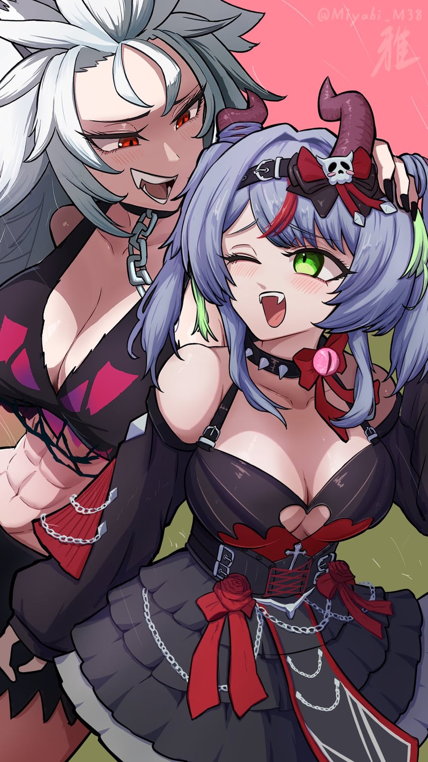 zentreya and apricot the lich (vshojo) drawn by miyabi_(miyabi_m38)