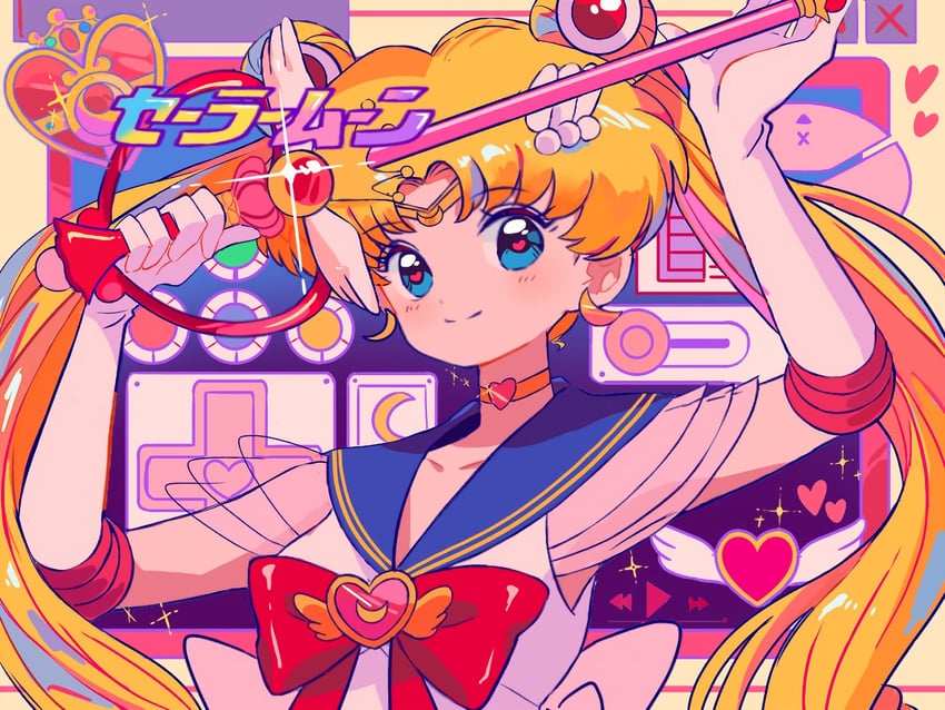 tsukino usagi, sailor moon, and super sailor moon (bishoujo senshi sailor moon and 1 more) drawn by sanamaru_(sana79261827)