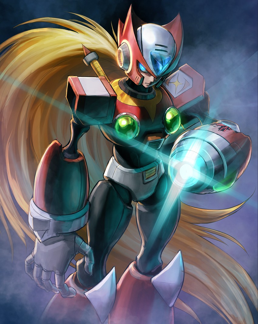 zero (mega man and 2 more) drawn by hoshi_mikan
