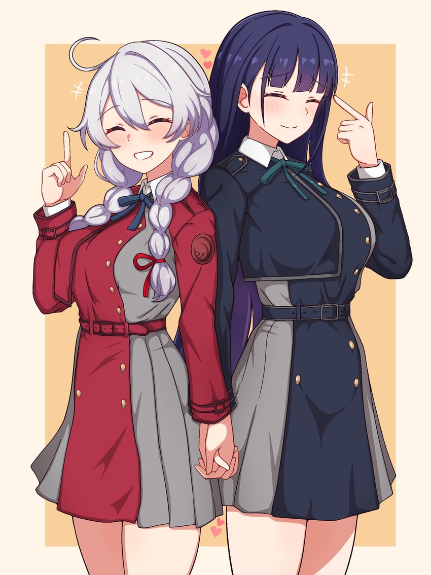 nishikigi chisato, kiana kaslana, inoue takina, and raiden mei (honkai and 2 more) drawn by milliani
