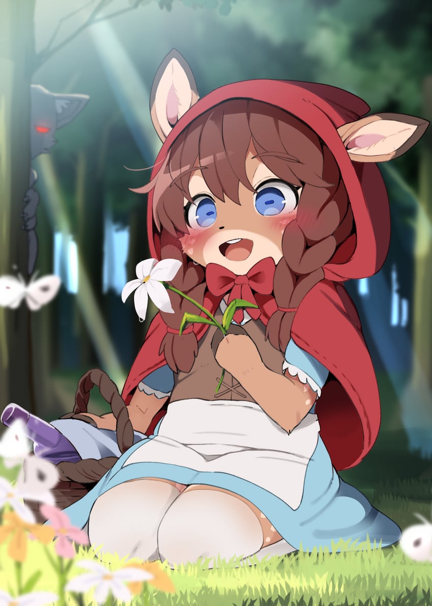 little red riding hood and big bad wolf (original and 1 more) drawn by dagasi