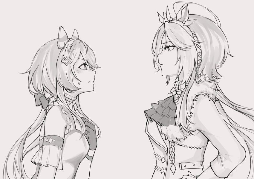 orfevre and win variation (umamusume) drawn by aburi-gatana