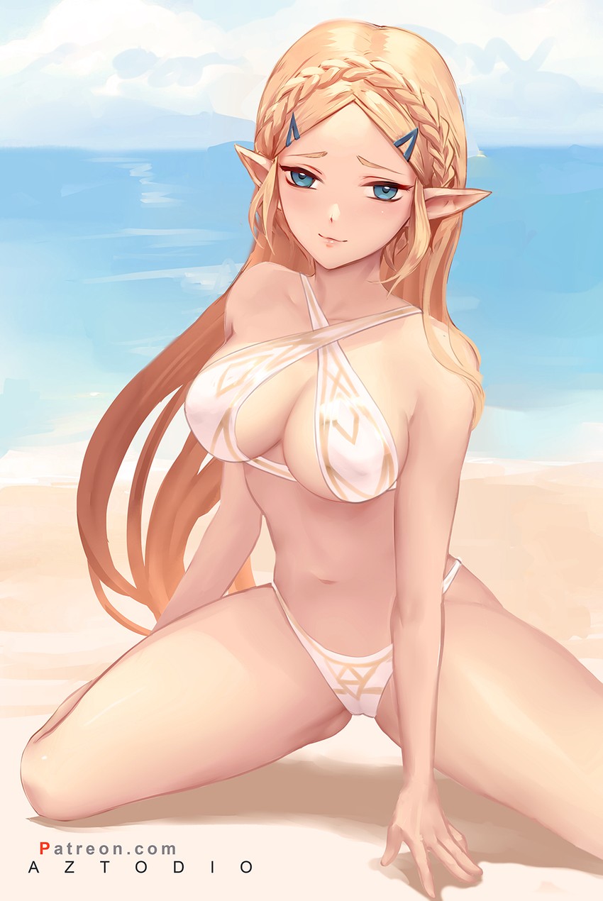 princess zelda (the legend of zelda and 1 more) drawn by aztodio