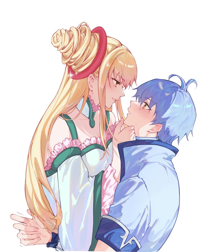 lan ruobing and ye feng (zhandou wang zhi jufeng zhan hun) drawn by lune_alizee