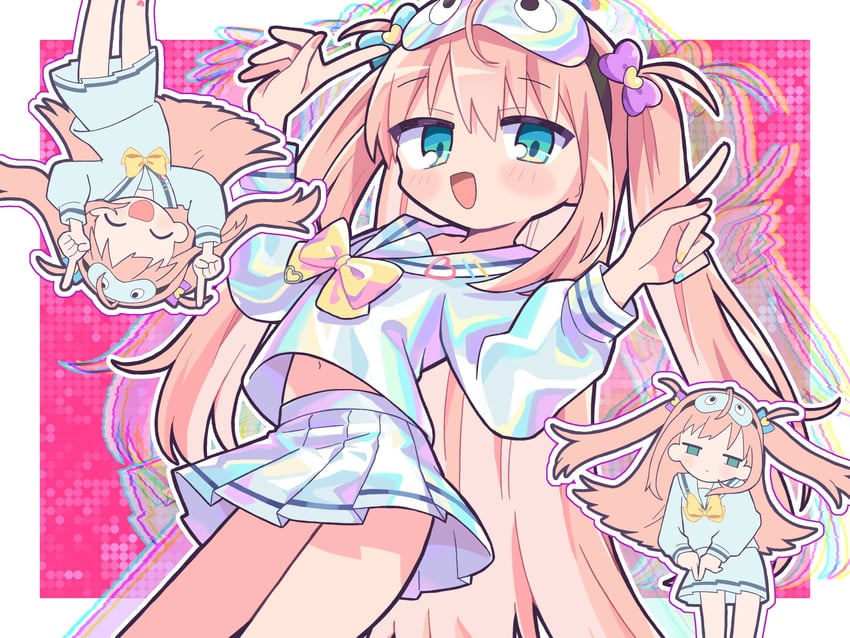 chouzetsusaikawa tenshi-chan and anima rian (needy girl overdose and 2 more) drawn by richard_(richaball)