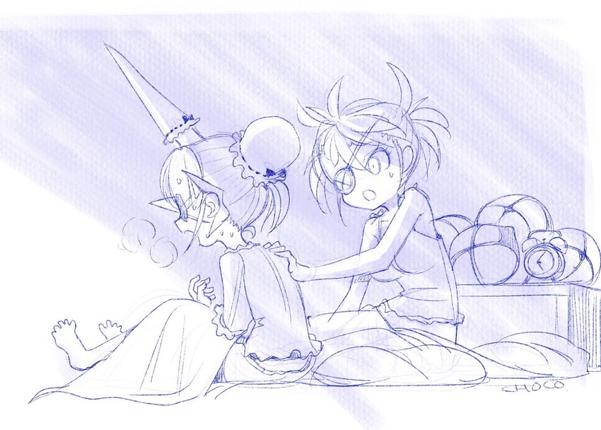 praxis and theory (xenoblade chronicles and 1 more) drawn by choco_(chocolate_shop)