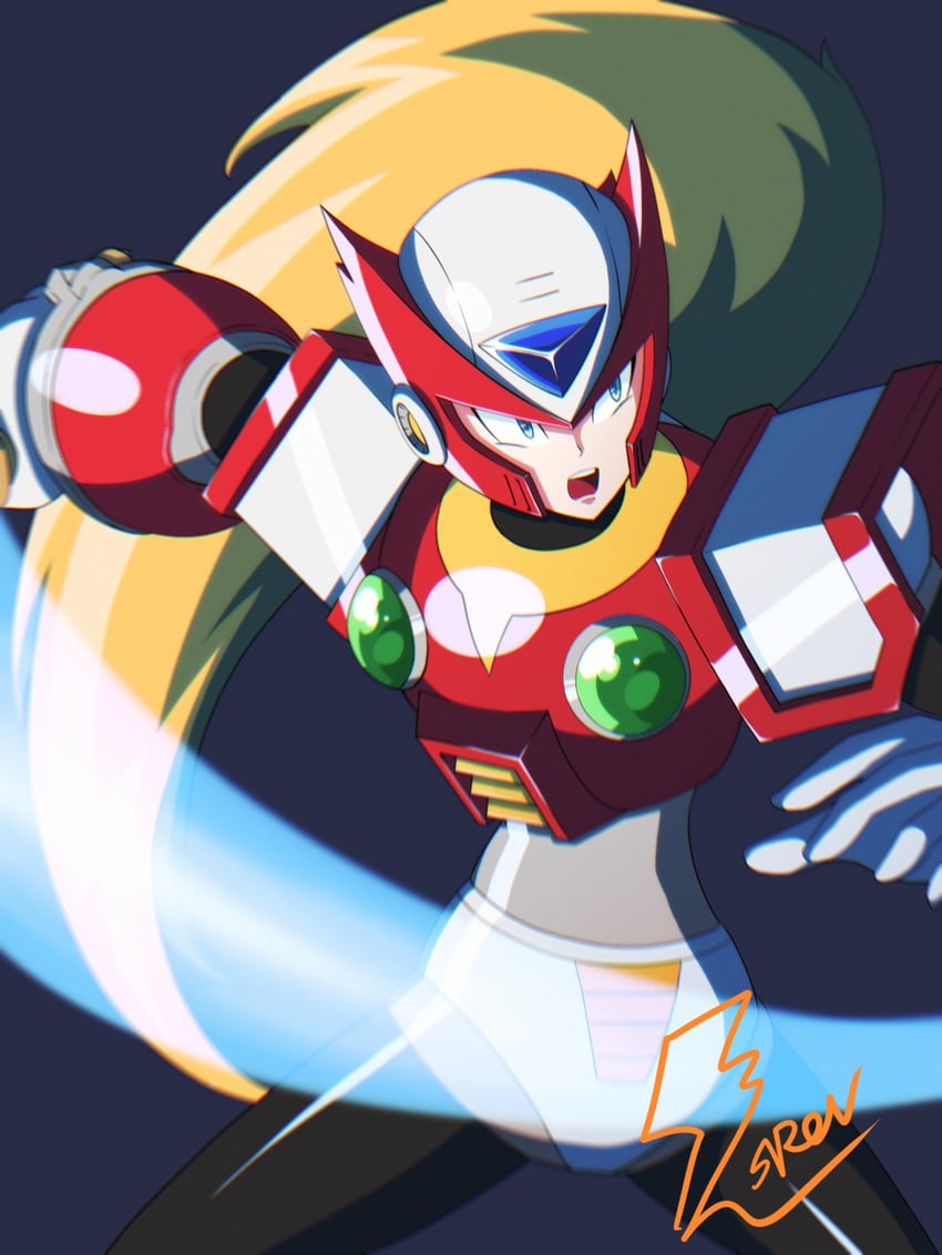 zero (mega man and 1 more) drawn by fontatoba