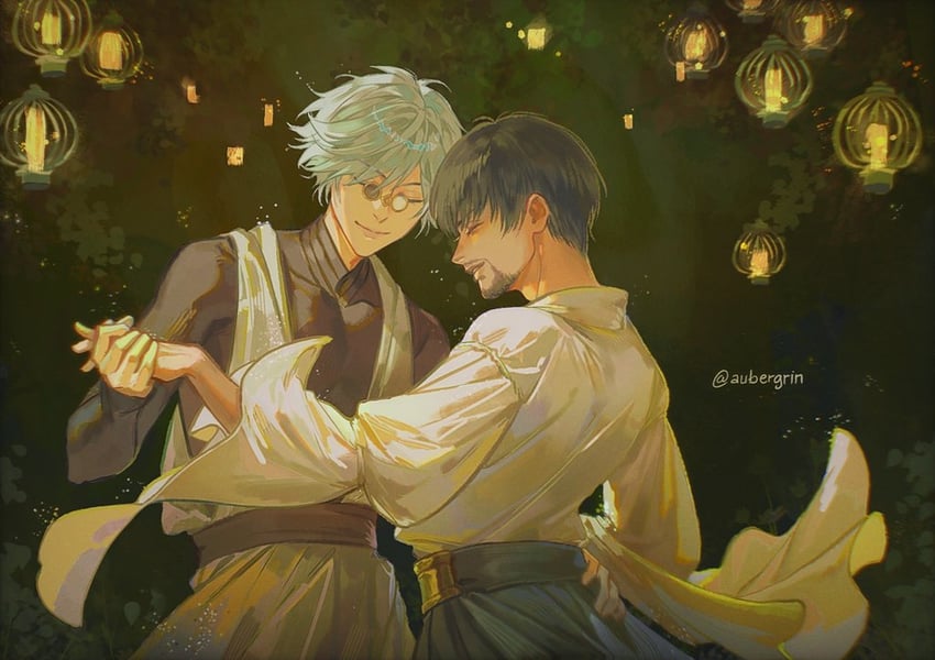 qifrey and olruggio (tongari boushi no atelier) drawn by aubergrin