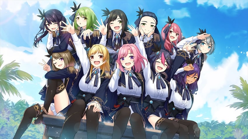 saion-ji enju, hanao akari, momochi myu, machiyuki ricka, yomoda tengge, and 6 more (moe! ninja girls)