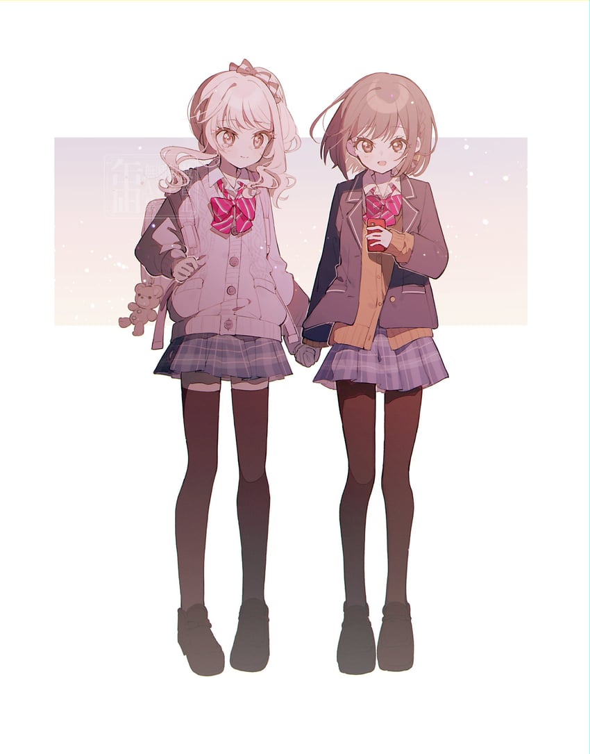 shinonome ena and akiyama mizuki (project sekai) drawn by kannagi6