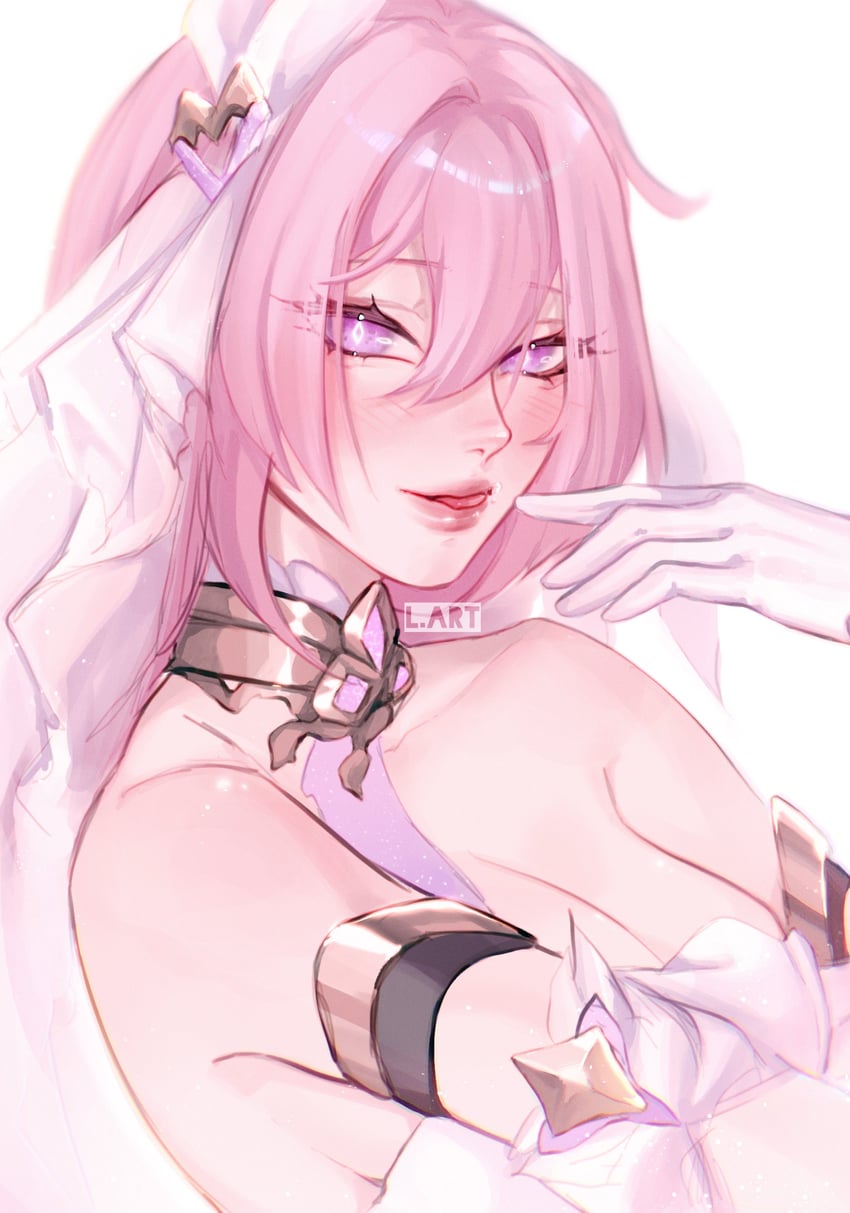 elysia (honkai and 1 more) drawn by lart_art1