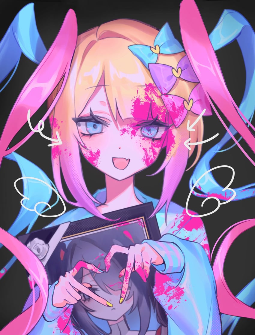 chouzetsusaikawa tenshi-chan and ame-chan (needy girl overdose) drawn by braised_cutlass