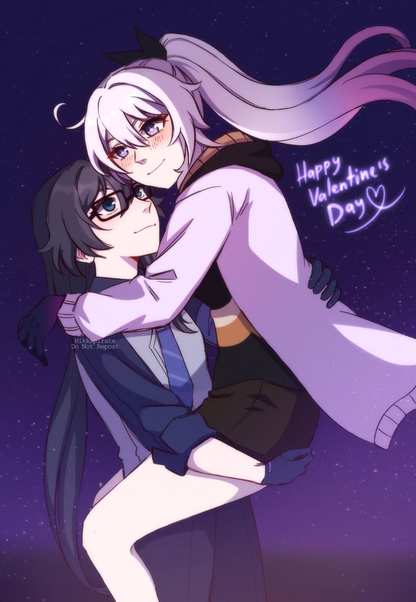 kiana kaslana and fu hua (honkai and 1 more) drawn by kairusha