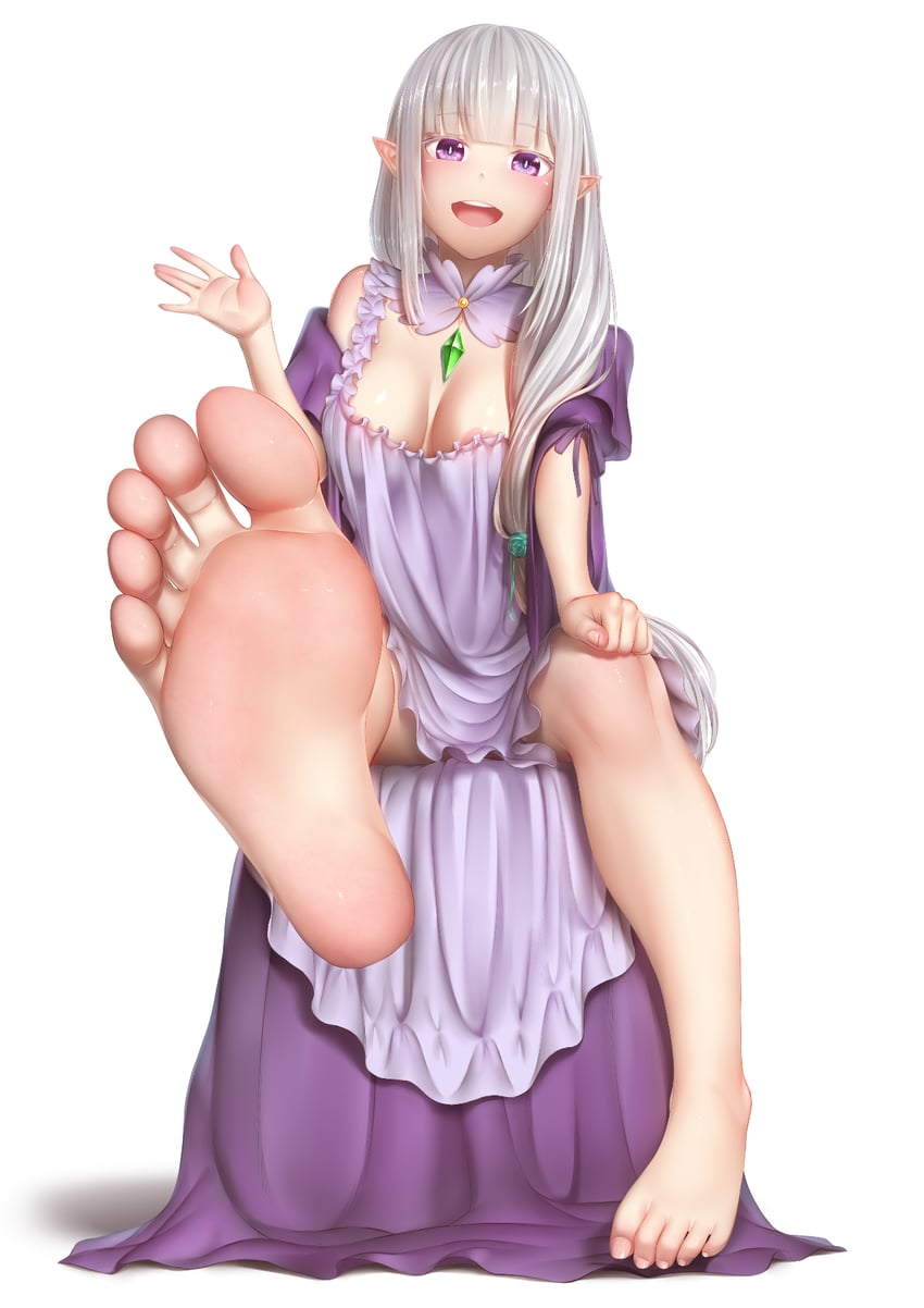 emilia (re:zero kara hajimeru isekai seikatsu) drawn by yui_hiroshi