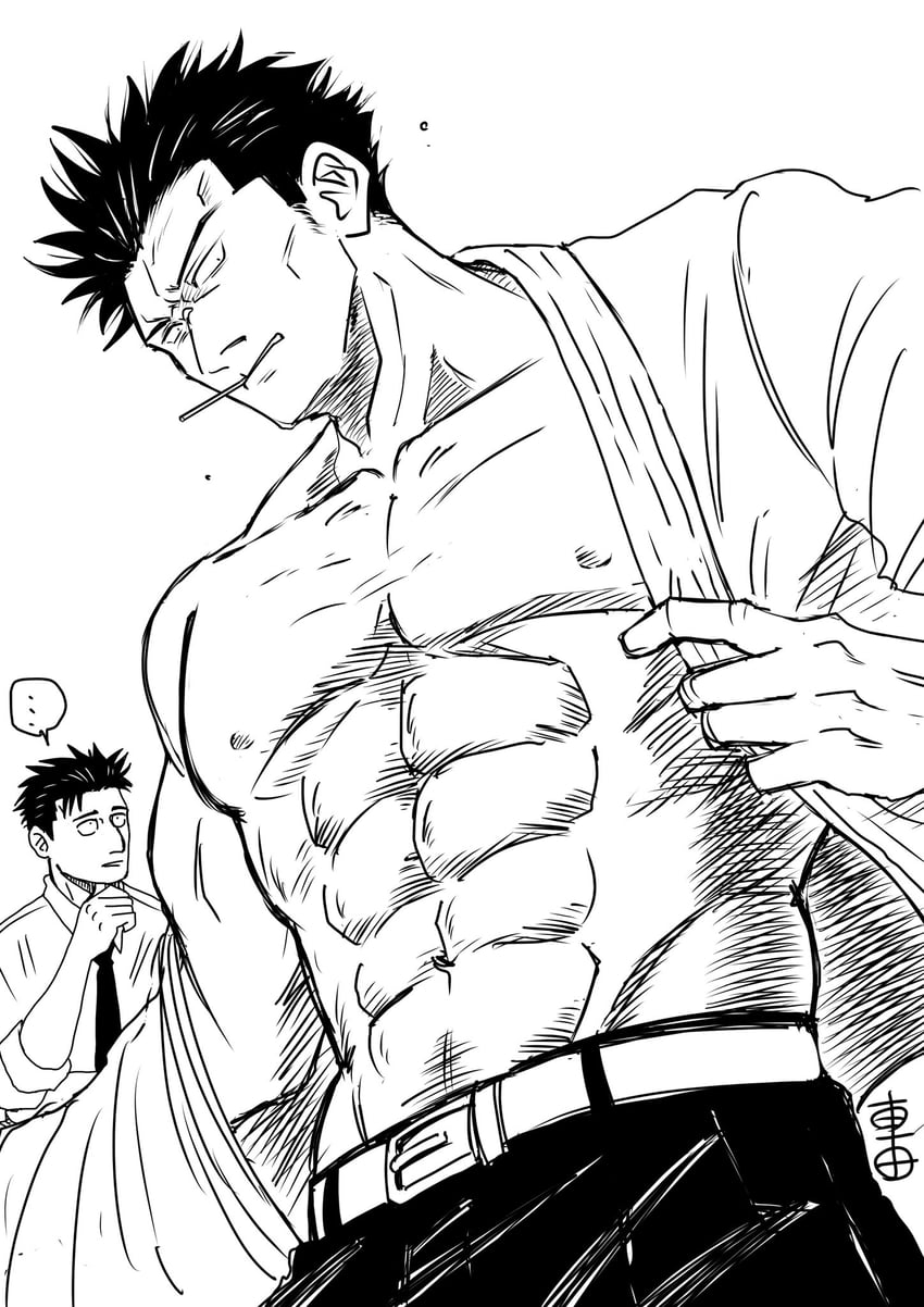 higuruma hiromi and kusakabe atsuya (jujutsu kaisen) drawn by kurumada_kazz