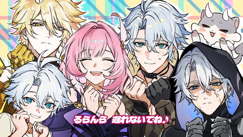 phainon, cyrene, and flame reaver of the deepest dark (honkai and 2 more) drawn by hwan_(mob_hwan)