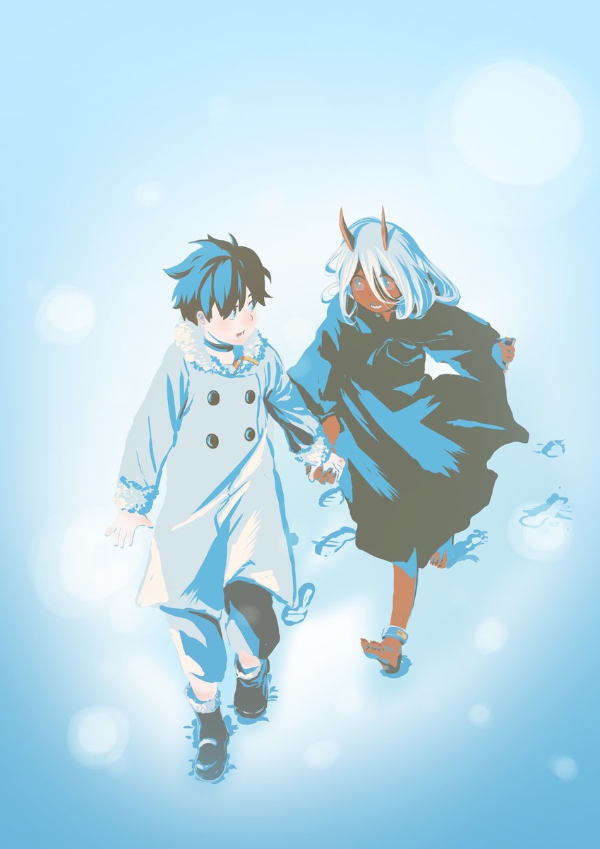 zero two and hiro (darling in the franxx) drawn by zyb780