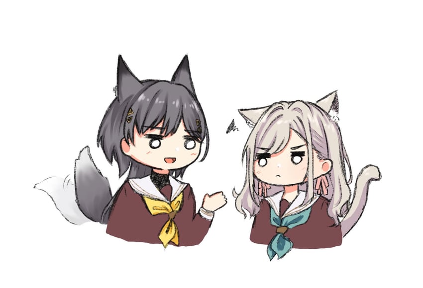 ceras yanagida lilienfeld and katsuragi izumi (love live! and 1 more) drawn by mikanon