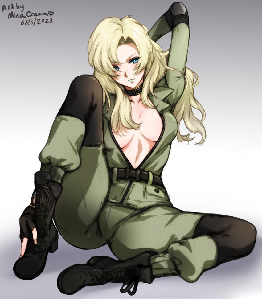 sniper wolf (metal gear and 1 more) drawn by mina_cream