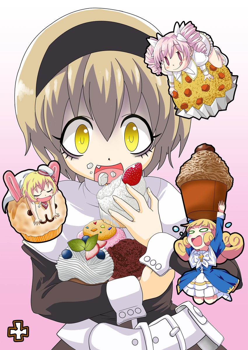 pekora, pino, poporon, and lierre (jashin-chan dropkick) drawn by mana-tasu