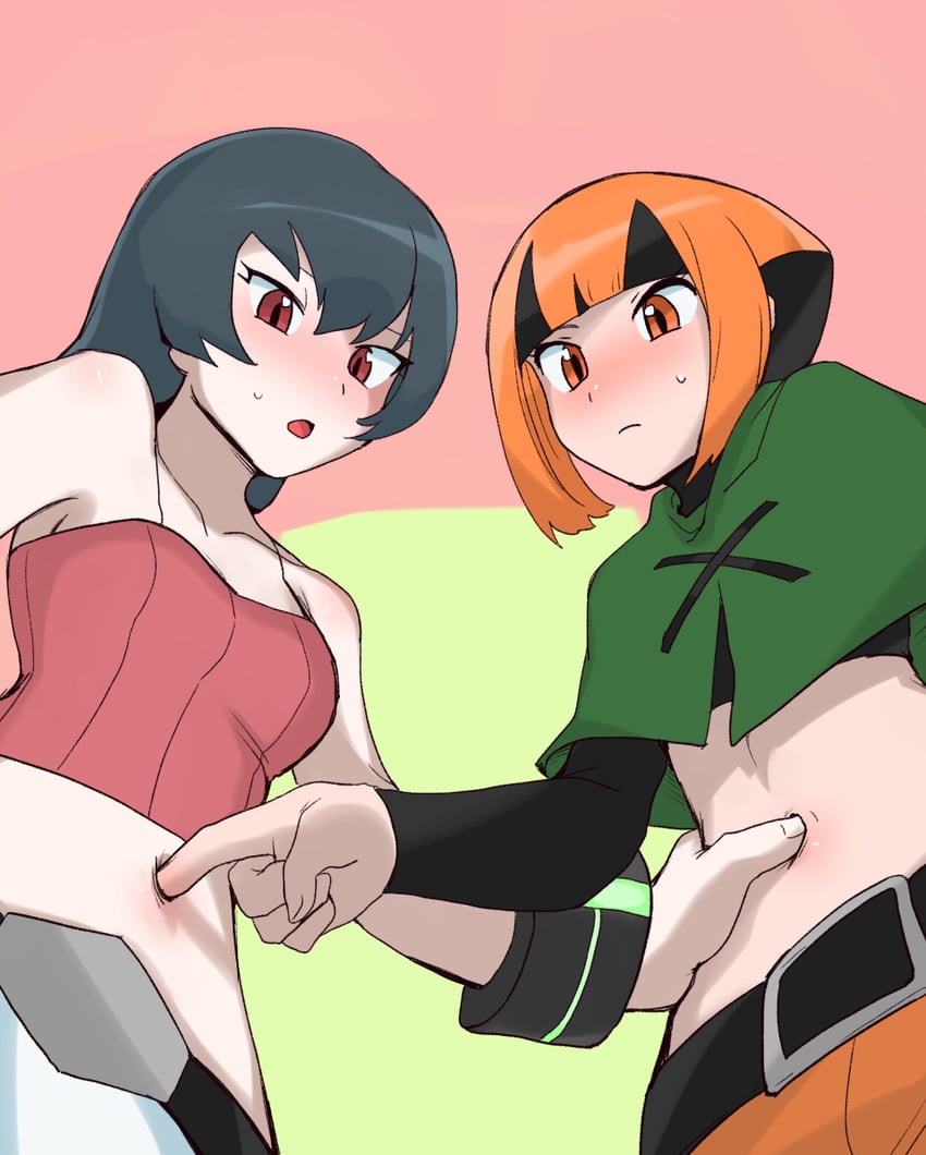 sabrina and gardenia (pokemon and 2 more) drawn by meribe