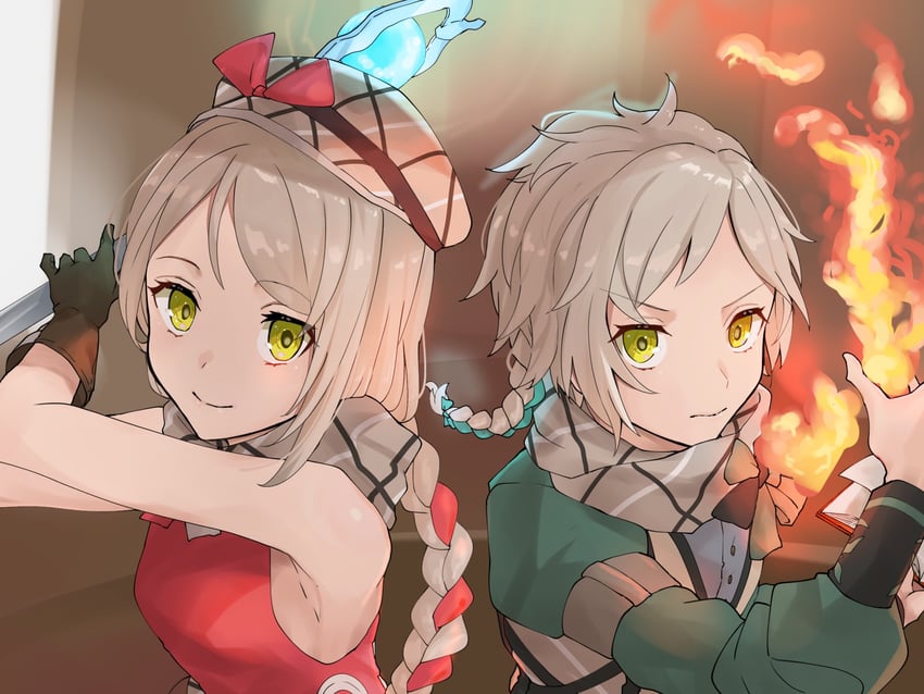 framme and clanne (fire emblem and 1 more) drawn by sakura_no_yoru