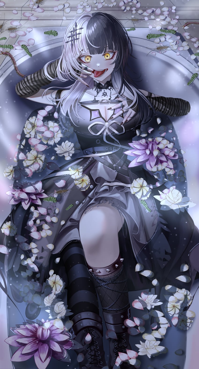 shiori novella (hololive and 1 more) drawn by ha_uiyeon