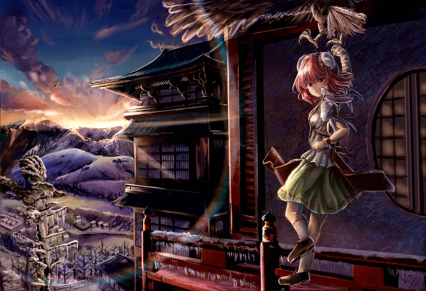 ibaraki kasen, kume, and mukou (touhou) drawn by sensi_tobikage