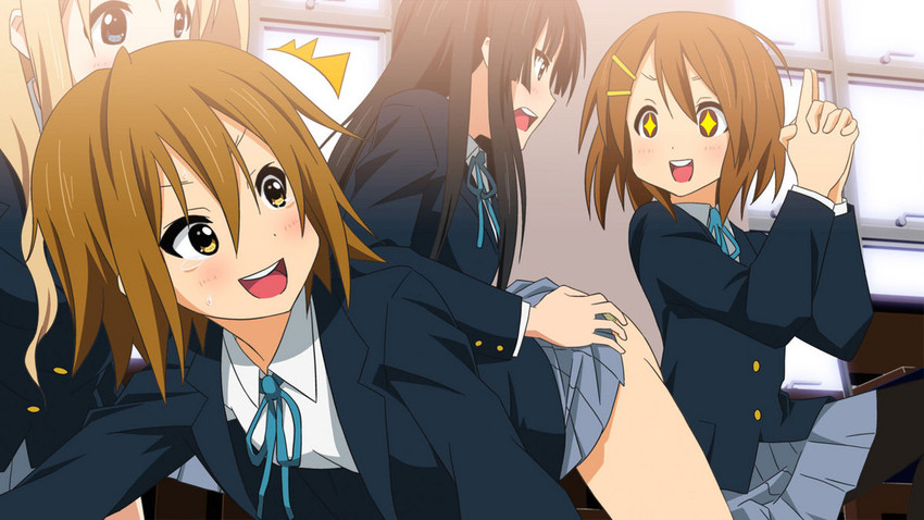 akiyama mio, hirasawa yui, tainaka ritsu, and kotobuki tsumugi (k-on!)