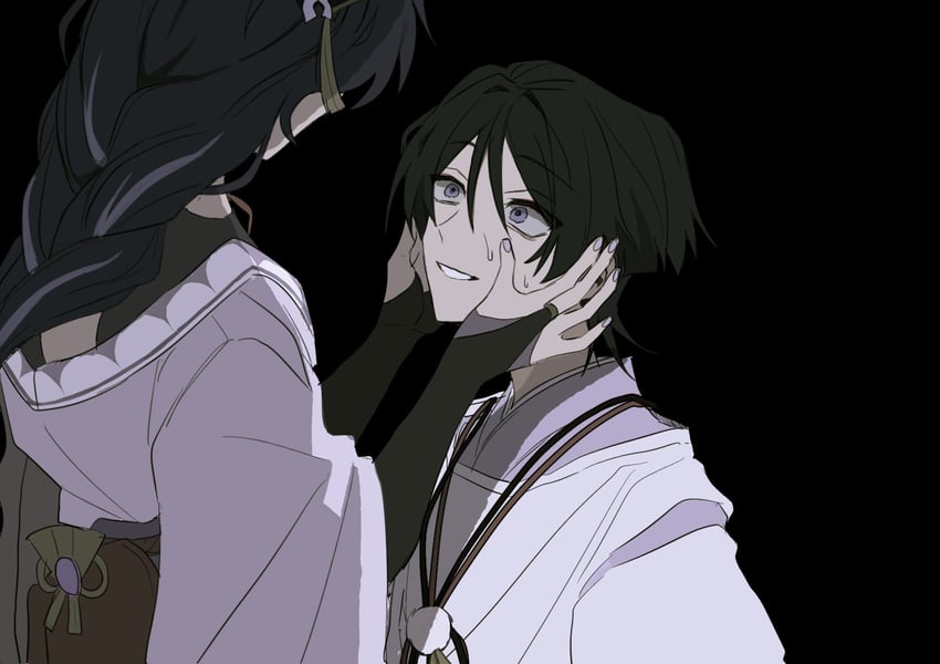 raiden shogun and scaramouche (genshin impact) drawn by no6_gnsn