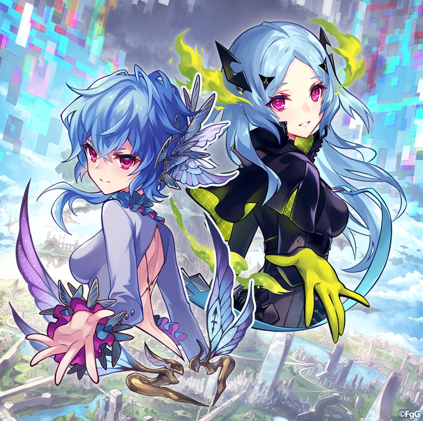 almace and grantepieu (phantom of the kill) drawn by g-row