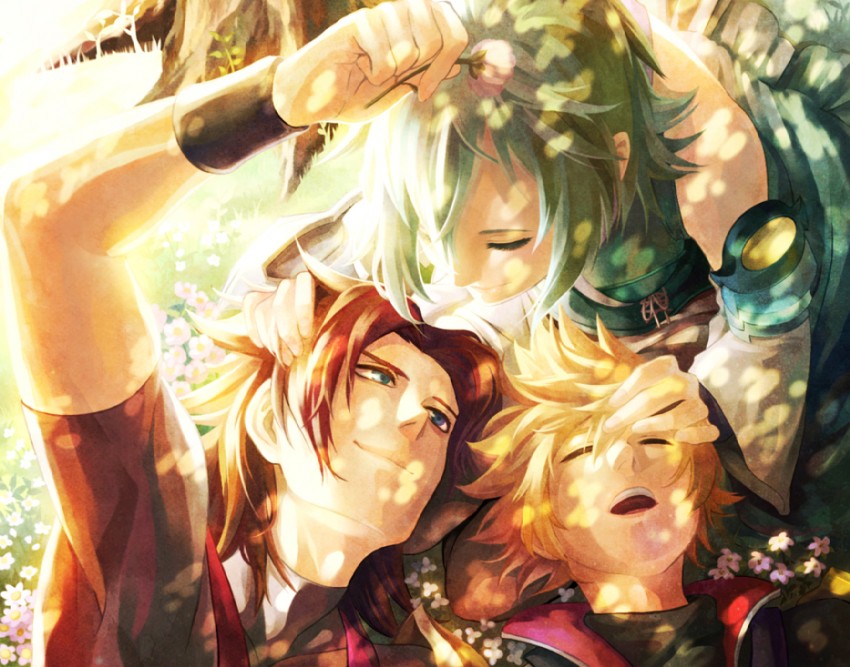 aqua, ventus, and terra (kingdom hearts and 1 more) drawn by danbo_(symbols)