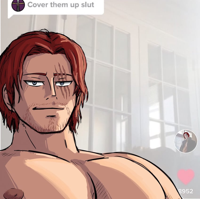 shanks (one piece and 1 more) drawn by levi_(akagaminolevi)