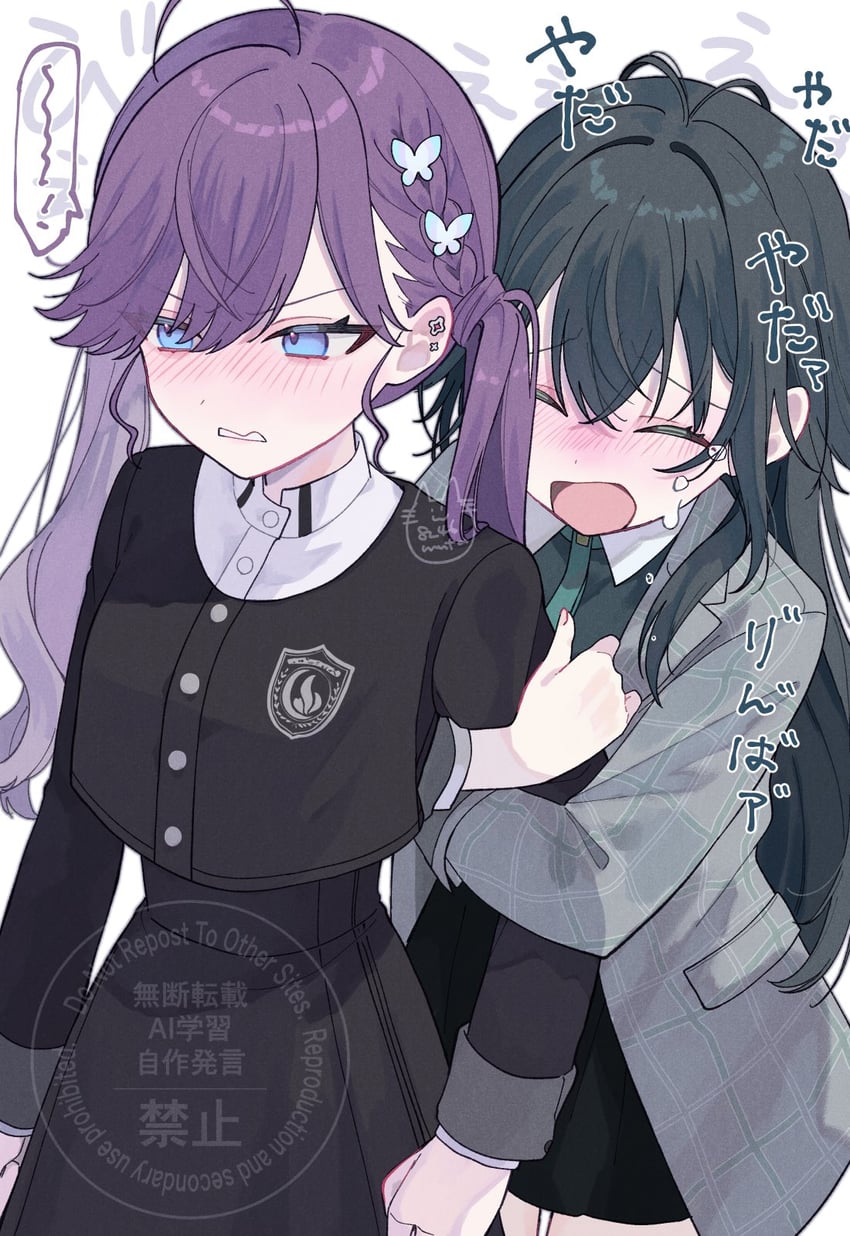 tsukimura temari and kaya rinha (idolmaster and 1 more) drawn by muta_(82y_46p)