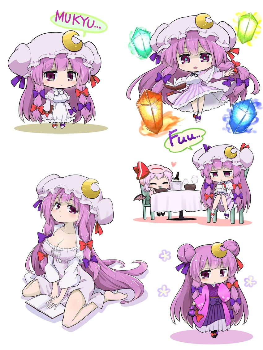 remilia scarlet and patchouli knowledge (touhou and 1 more) drawn by futa_(nabezoko)