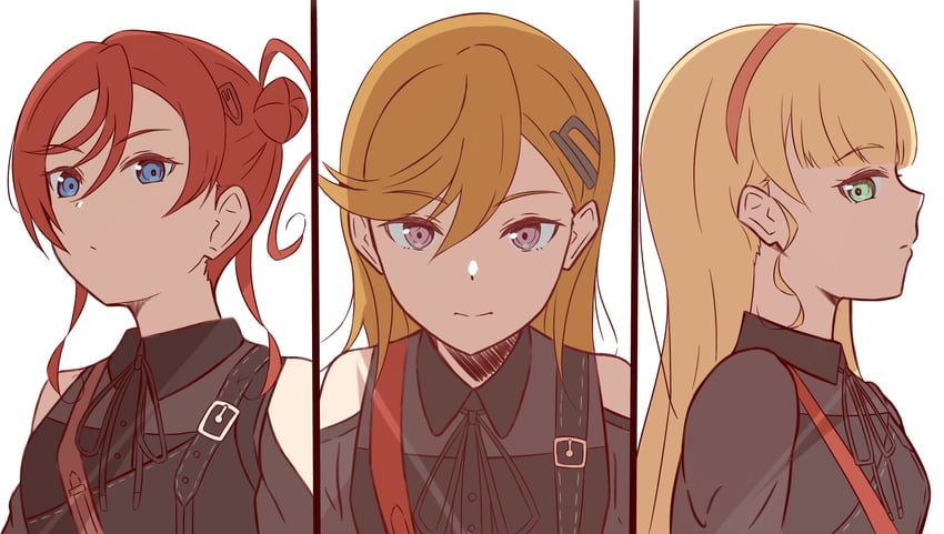 shibuya kanon, heanna sumire, and yoneme mei (love live! and 1 more) drawn by shita_ryo129