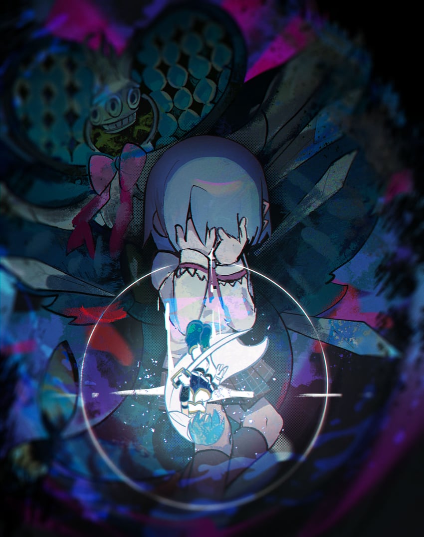 miki sayaka and oktavia von seckendorff (mahou shoujo madoka magica) drawn by morizo_(morizoshop)