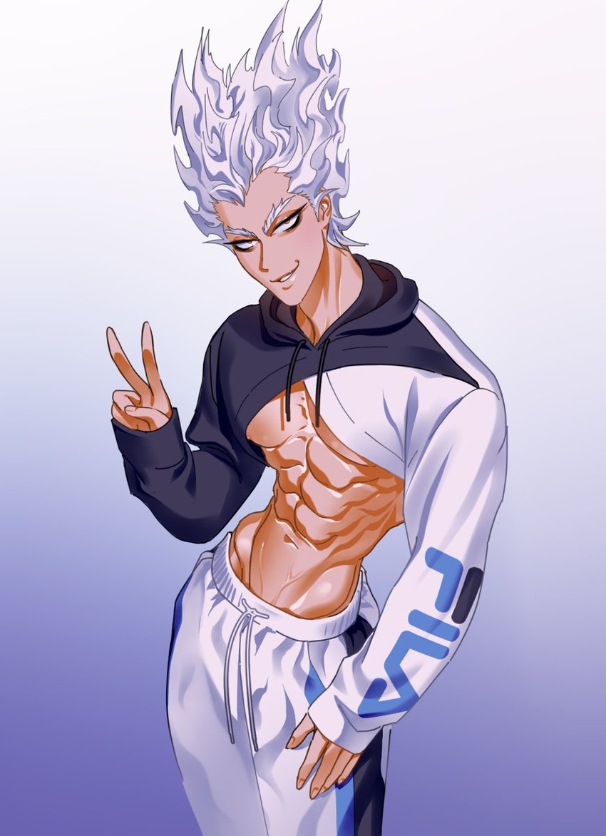 garou (one-punch man and 1 more) drawn by sarah_(mmonsterbones)