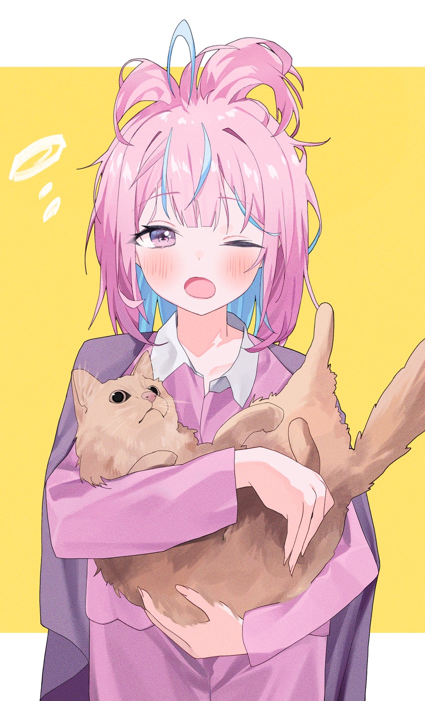 minato aqua and komugi (hololive and 1 more) drawn by nel_dcm