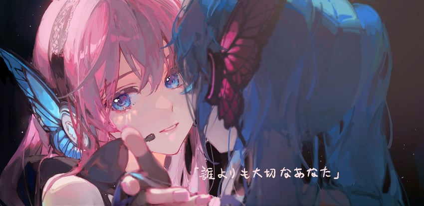 hatsune miku and megurine luka (vocaloid and 1 more) drawn by ciloranko