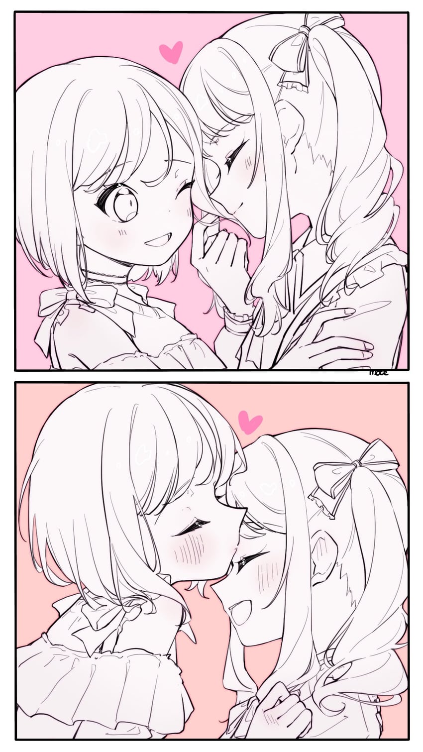 shinonome ena and akiyama mizuki (project sekai) drawn by moce_dream