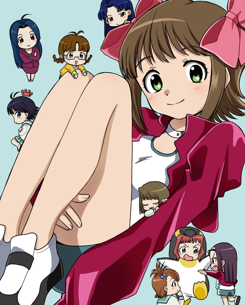 amami haruka, minase iori, hagiwara yukiho, kikuchi makoto, takatsuki yayoi, and 4 more (idolmaster and 1 more) drawn by naruse_ill