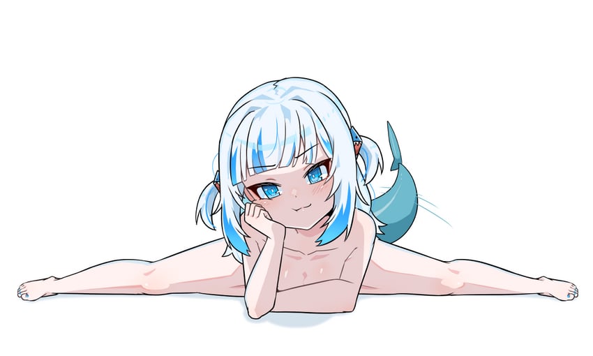 gawr gura (hololive and 1 more) drawn by moral_cacoethes